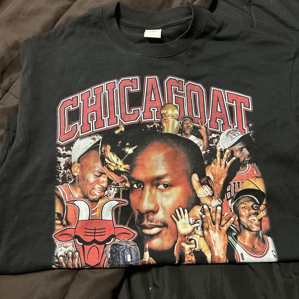 Chicago Goat Black Graphic T-Shirt